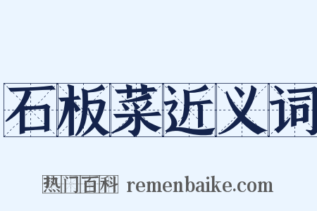 石板菜近义词是什么意思的图片